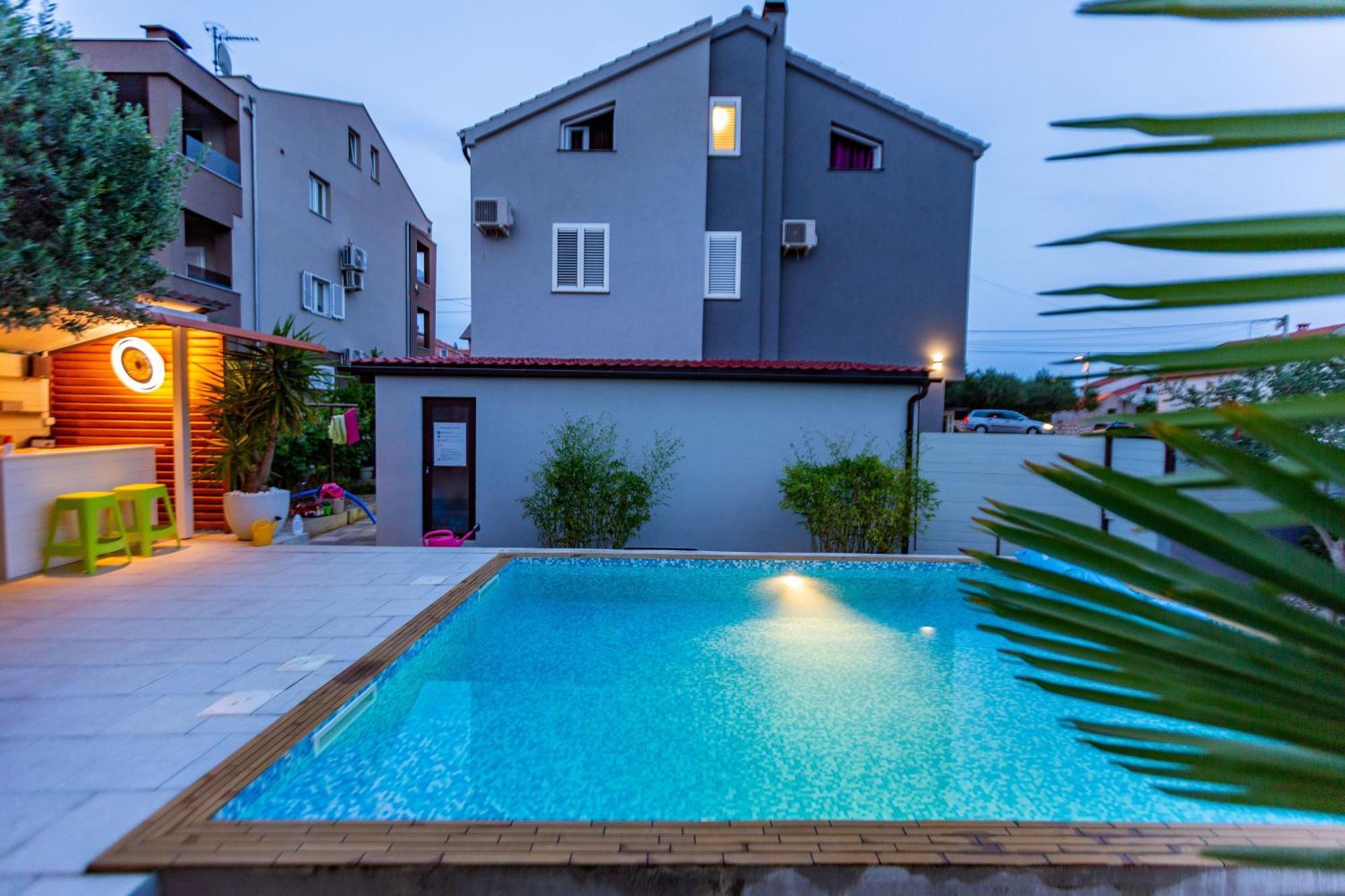 Katina Apartment With Private Pool Zára Kültér fotó