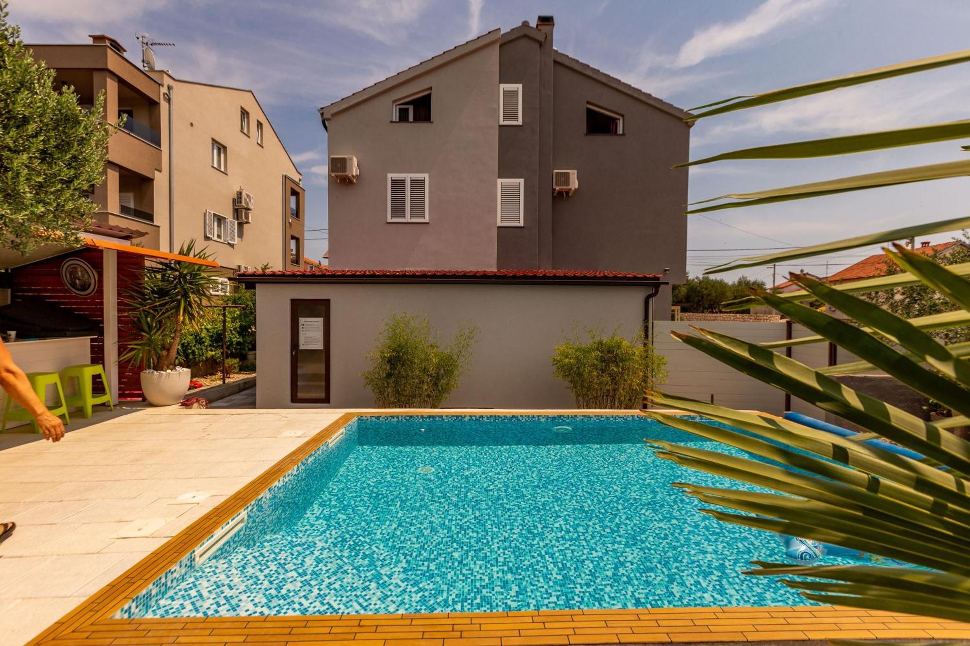 Katina Apartment With Private Pool Zára Kültér fotó